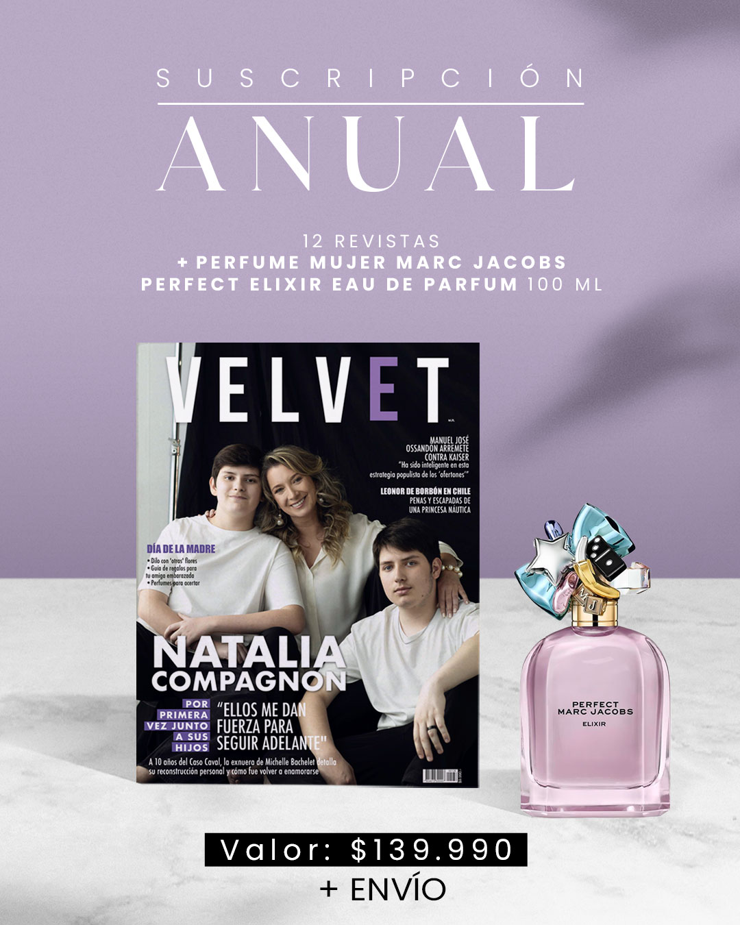 Suscripción Papel y Digital Anual + Perfume Mujer Marc Jacobs